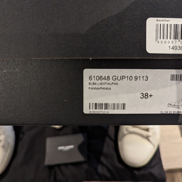 YSL COURT CLASSIC EMBROIDERED SNEAKERS IN CANVAS AND LEATHER - Picture 4 of 7